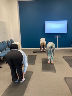 People stretching in Newcastle